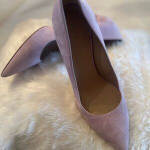 M. Gemi Soft Pink Suede Heels